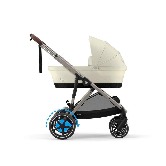 Cochecito Cybex e-Gazelle S TPE Seashell Beige - Chasis Taupe