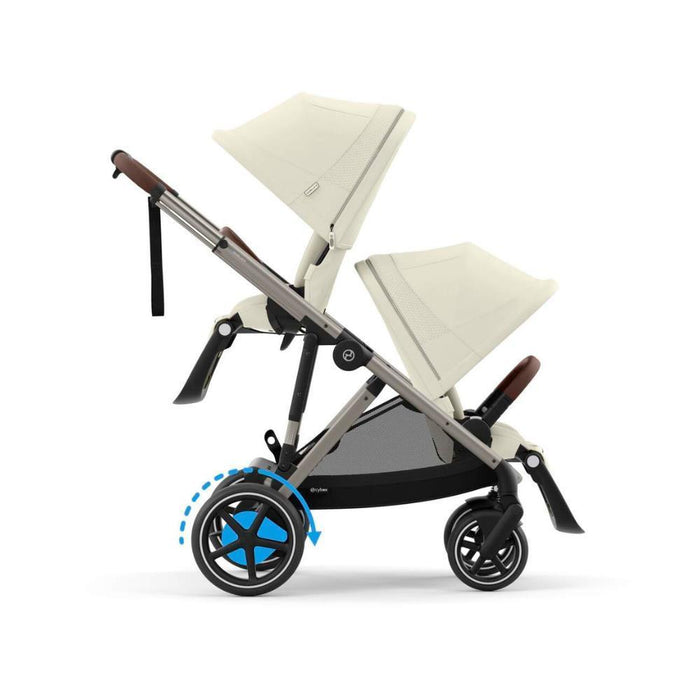 Carrinho Cybex e-Gazelle S TPE Seashell Beige - Chassis Taupe