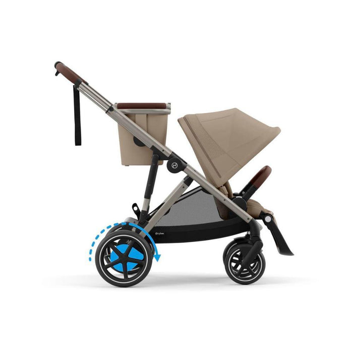 Carrinho Cybex e-Gazelle S TPE Almond Beige - Chassis Taupe