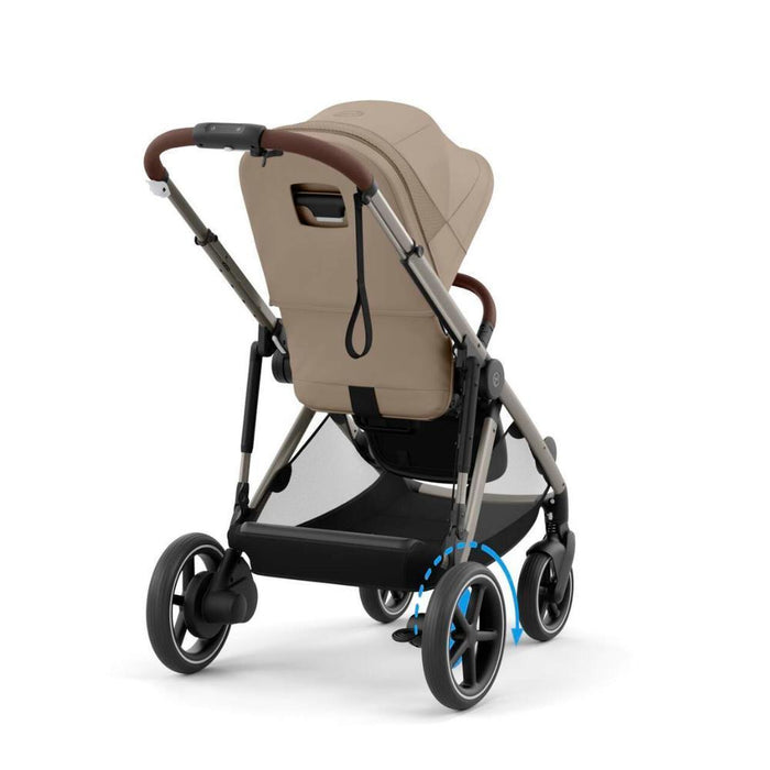 Carrinho Cybex e-Gazelle S TPE Almond Beige - Chassis Taupe