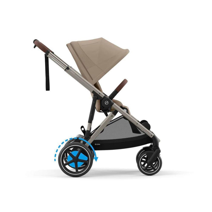 Carrinho Cybex e-Gazelle S TPE Almond Beige - Chassis Taupe