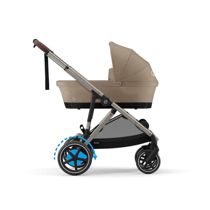 Carrinho Cybex e-Gazelle S TPE Almond Beige - Chassis Taupe