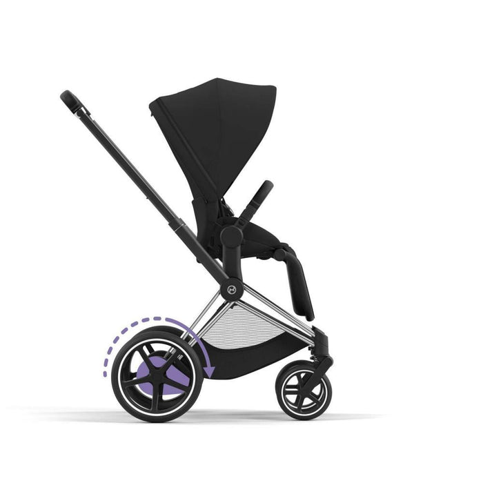 Chassis Cybex e-Priam e Estrutura do Assento Chrome Black