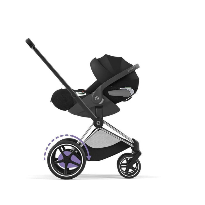 Chassis Cybex e-Priam e Estrutura do Assento Chrome Black