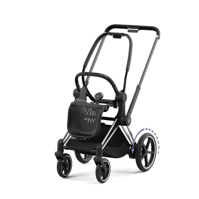 Chassis Cybex e-Priam e Estrutura do Assento Chrome Black