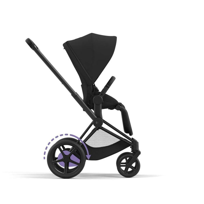 Chassis Cybex e-Priam e Estrutura do Assento Matt Black