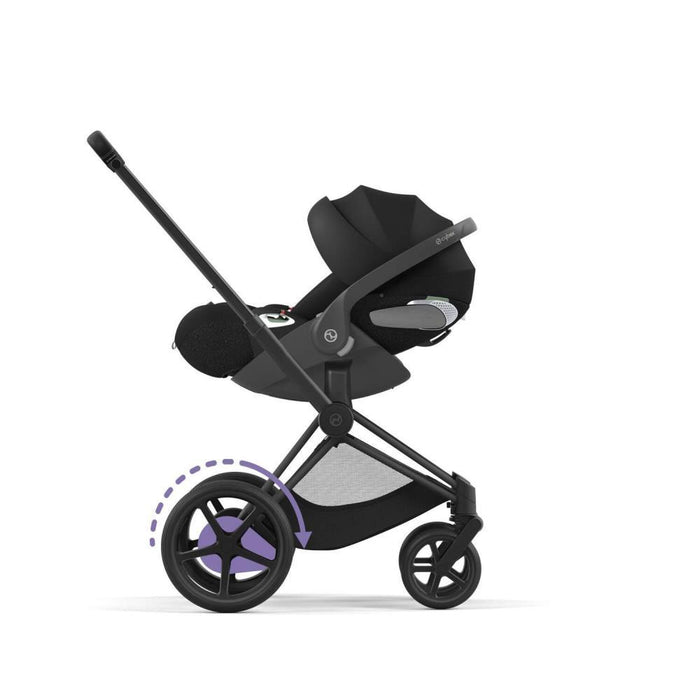 Chassis Cybex e-Priam e Estrutura do Assento Matt Black