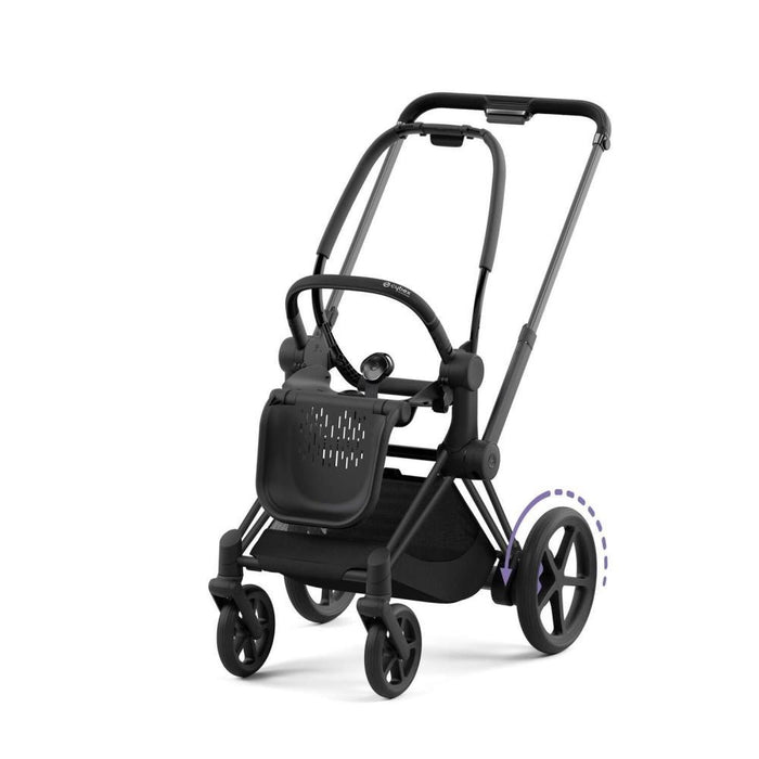 Chassis Cybex e-Priam e Estrutura do Assento Matt Black