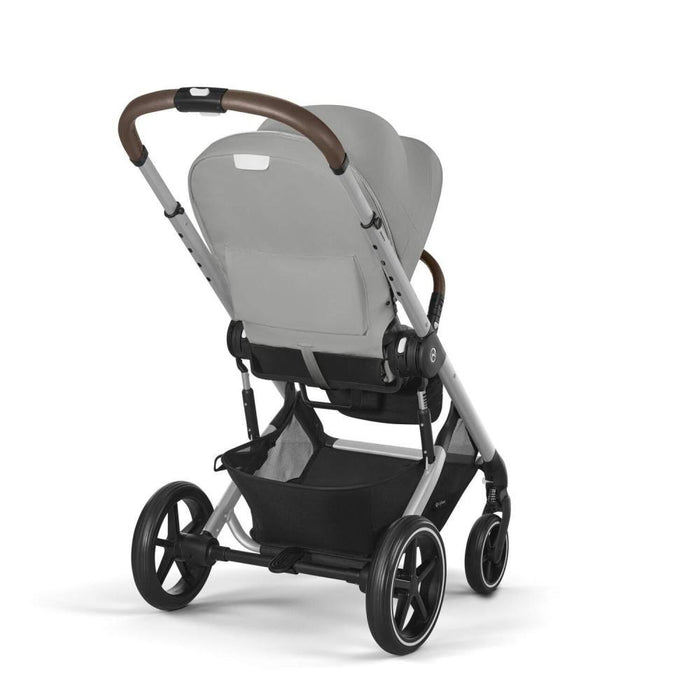 Carrinho Cybex Balios S Lux SLV B Stone Grey - Chassis Prateado