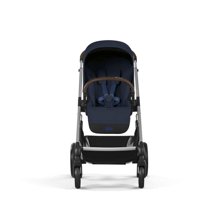 Carrinho Cybex Balios S Lux SLV Ocean Blue - Chassis Prateado