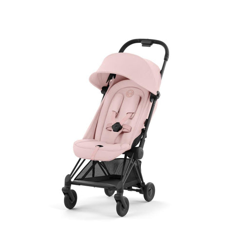 Carrinho Cybex Platinum Coya Matt Black Peach Pink