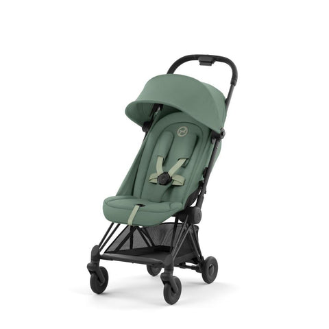 Carrinho Cybex Platinum Coya Matt Black Leaf Green