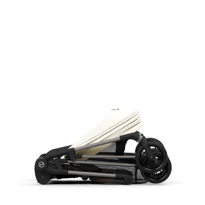 Pack Cybex Carrinho Melio TPE Canvas White + OFERTA: Alcofa Melio Canvas White