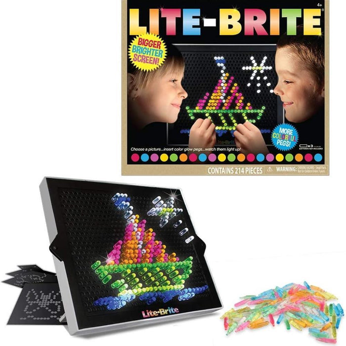 Lite Brite Quadro com Pins Luminosos 214 Peças