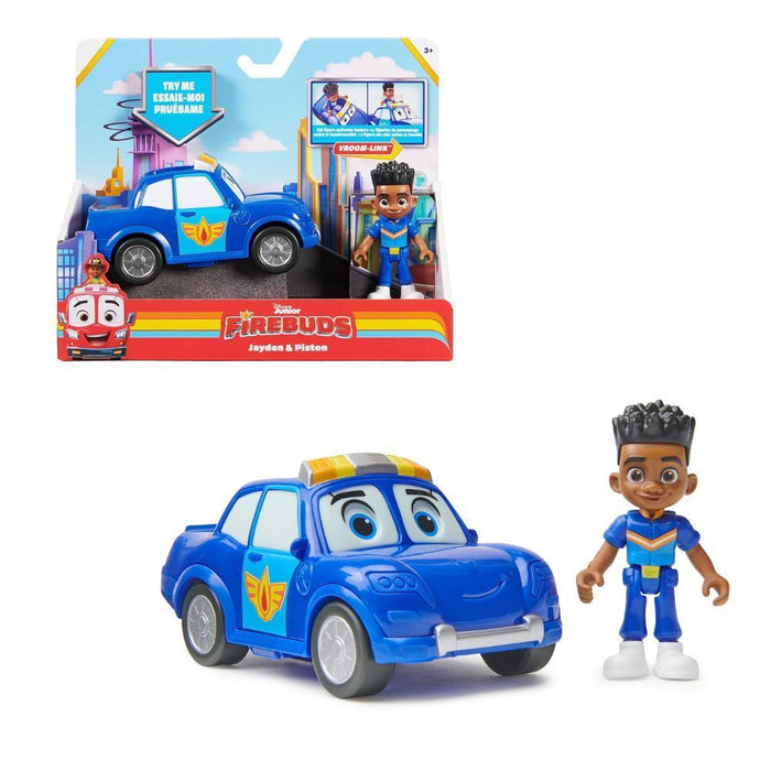 Disney Carro Polícia Firebuds Jayden e Piston