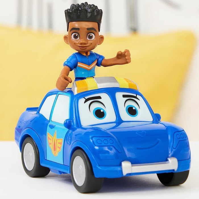 Disney Carro Polícia Firebuds Jayden e Piston