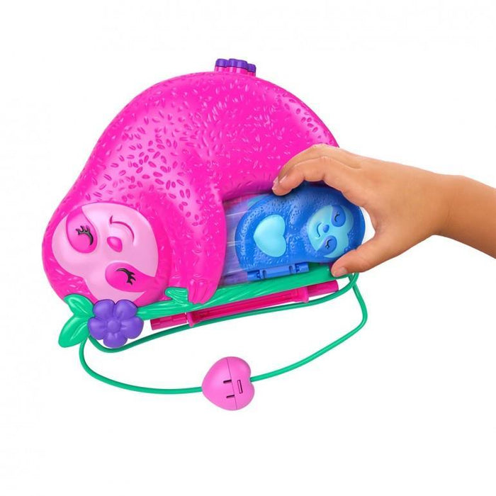 PollyPocket Mala Habitat da Família das Preguiças 2 em 1