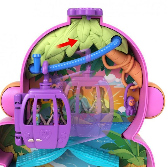 PollyPocket Mala Habitat Mãe Macaco e Bébé