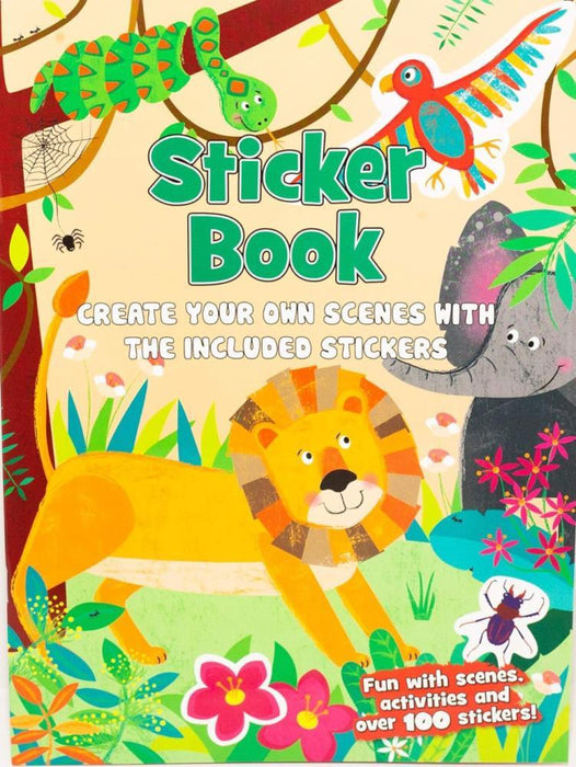 Livro de Actividades em Inglês com Autocolantes Jungle