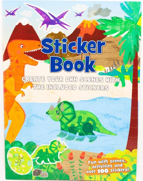 Livro de Actividades em Inglês com Autocolantes Dinossauros