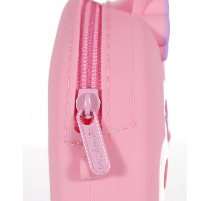 Mala em Silicone Coelho Rosa 18 cm