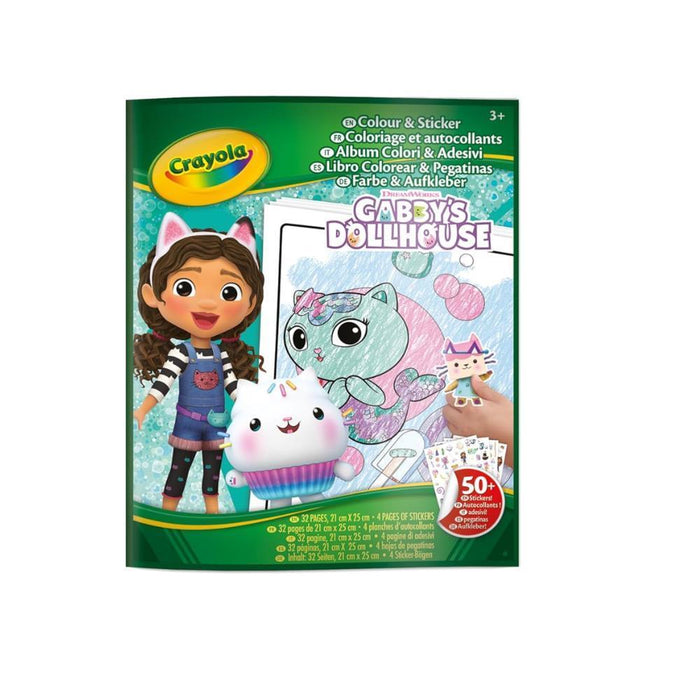 Livro para Colorir e Stickers Gabby´s DollHouse