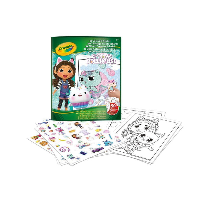 Livro para Colorir e Stickers Gabby´s DollHouse