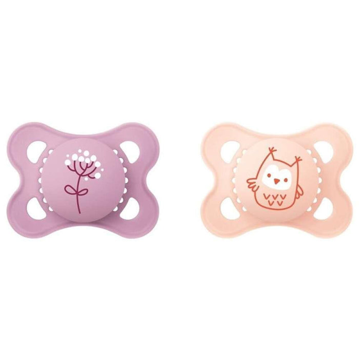 2 Chupetas Original Silicone Matt 2-6m Rosa