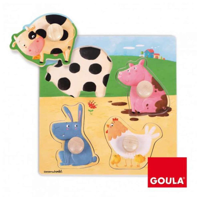 Goula Puzzle Animales De Granja 1 2