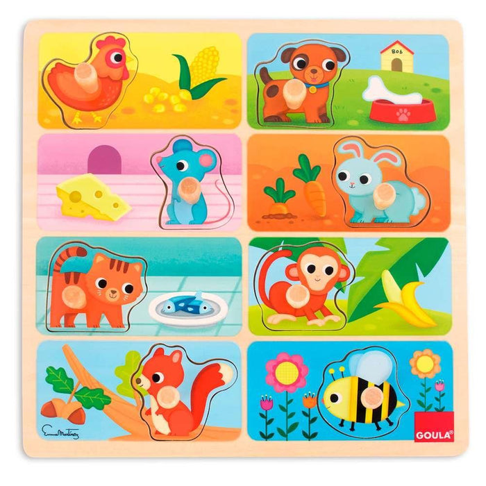 Goula Puzzle Animais e Comida 28x28 cm