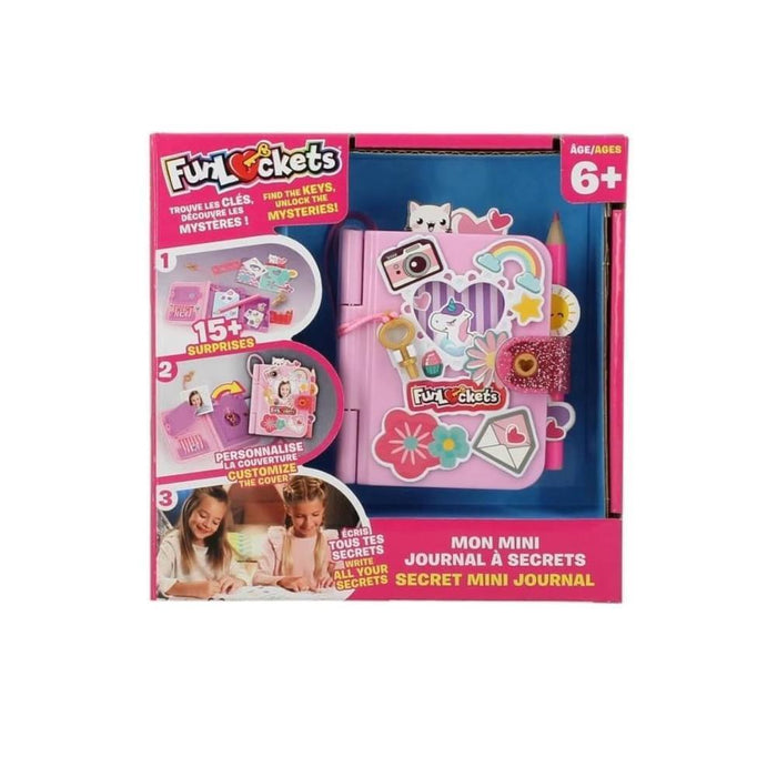 Fun Lockets Mini Diário Secreto com Surpresas