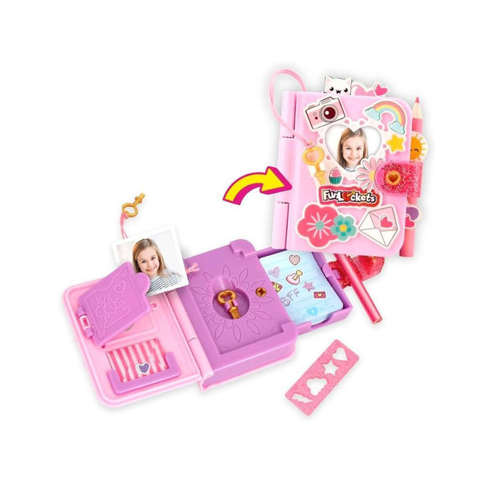 Fun Lockets Mini Diário Secreto com Surpresas
