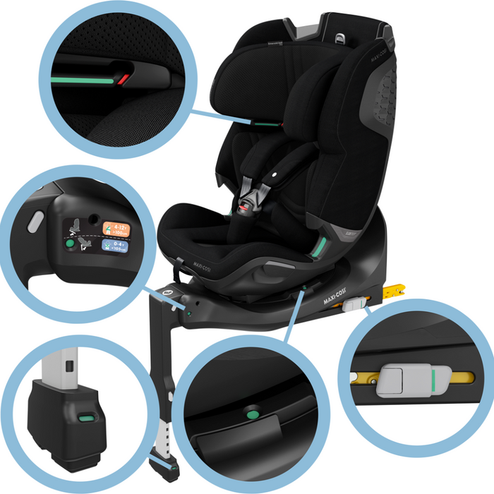 Maxi-Cosi Emerald 360 Pro Auténtico Negro 40-150cm