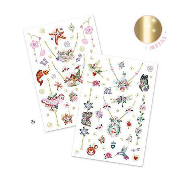 DJeco Metallic Fiona Jewel Tattoos 50 Pieces