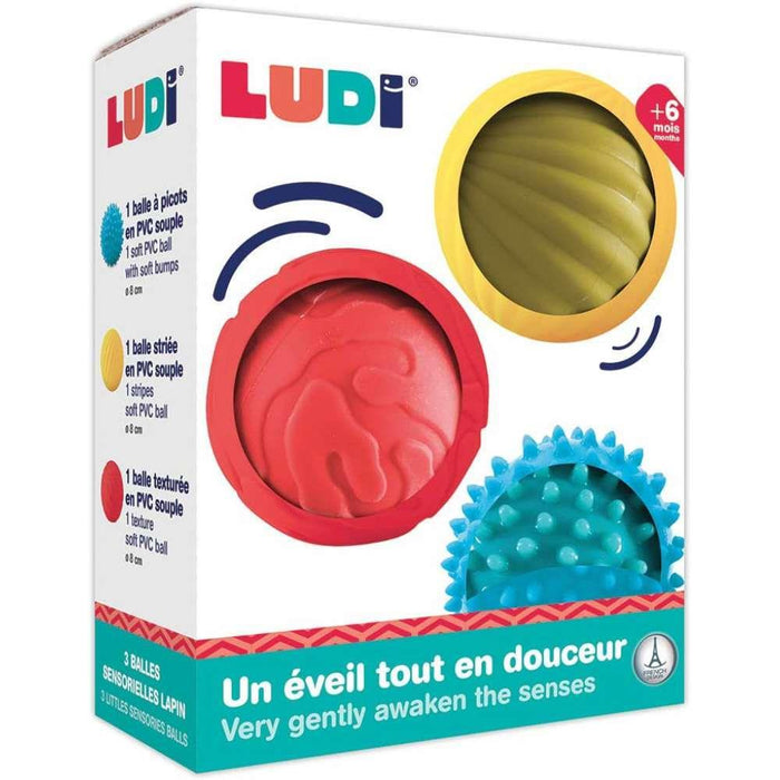 Ludi 3 Bolas Sensoriales 8cm