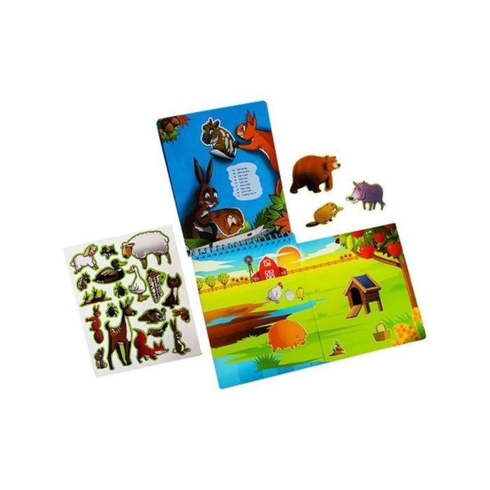 Livro Mágico 3 em 1 com Caneta Water Magic Animals