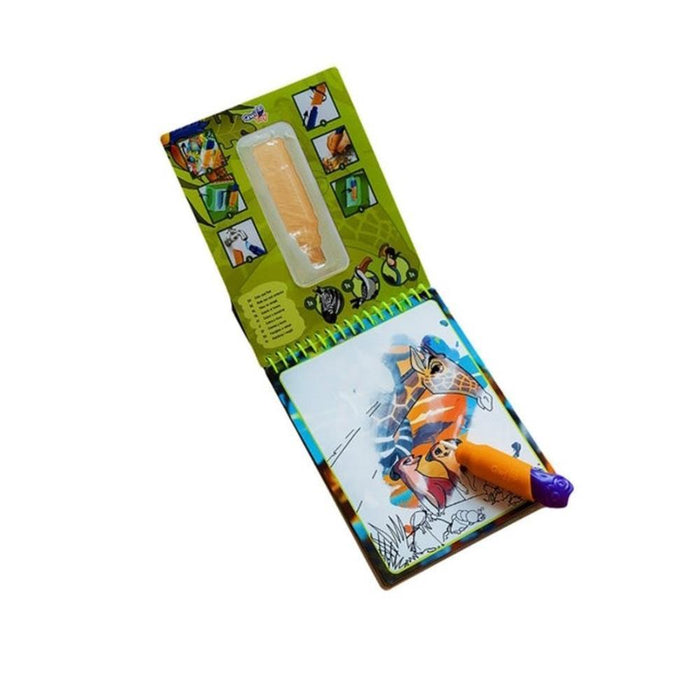 Livro Mágico 3 em 1 com Caneta Water Magic Tropics