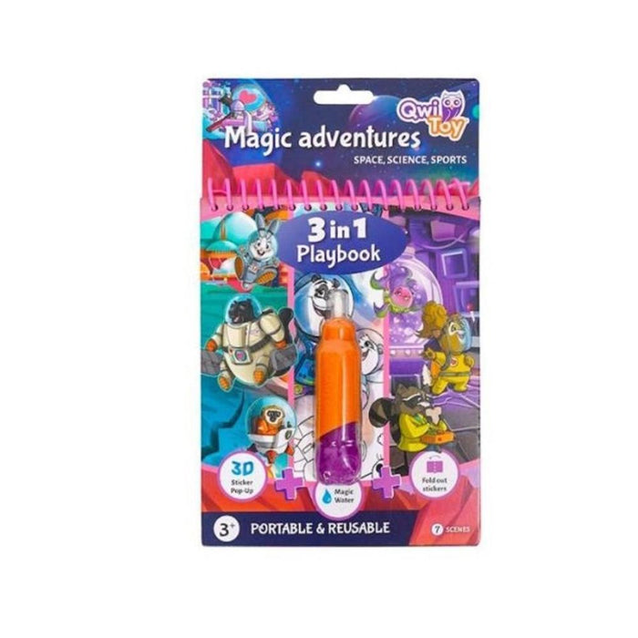 Livro Mágico 3 em 1 com Caneta Water Magic Magic Adventures