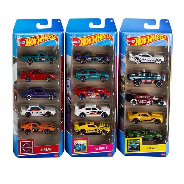 Pack 5 Veículos Hotwheels