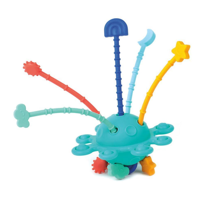 Brinquedo Sensorial para Puxar com Pop It em Silicone