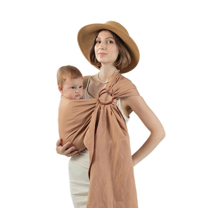 Sling de Argolas Isara Bamboo Linen Caramel