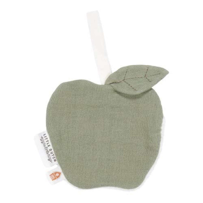 Doudou em Musselina com Prende Chupeta Apple Olive