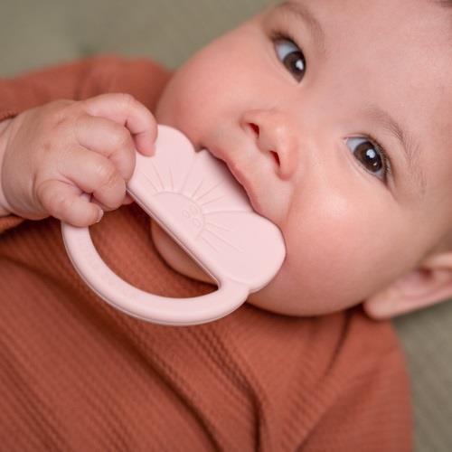 Pink Flower Silicone Teether