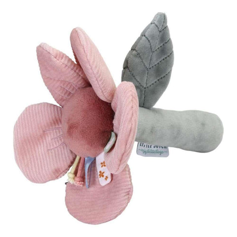 Roca de Peluche Flor Rosa