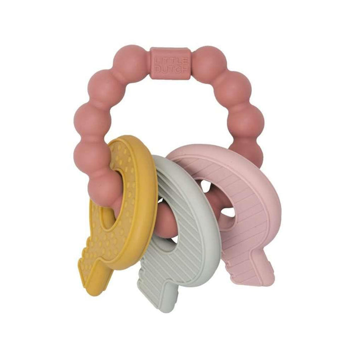 Little Dutch Pink Silicone Key Teether