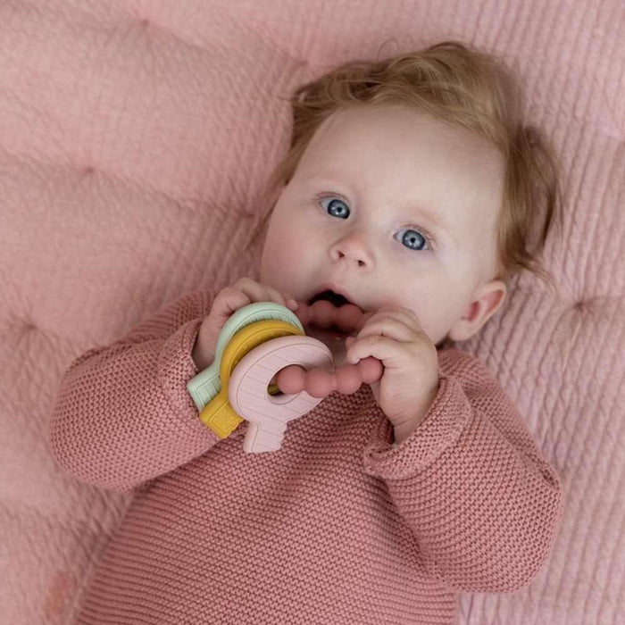 Little Dutch Pink Silicone Key Teether