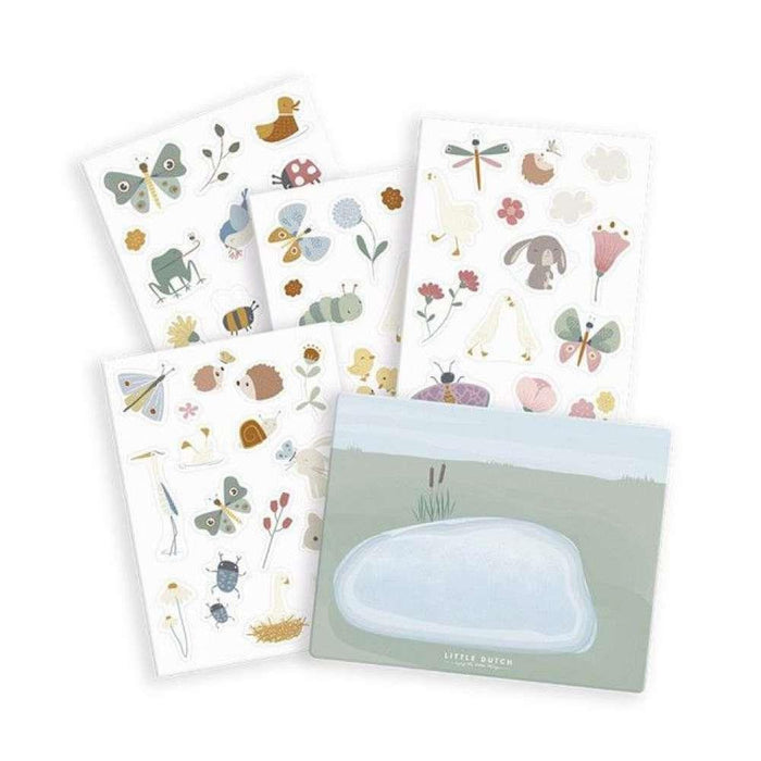 Little Dutch 50 Flowers and Butterflies Glass Stickers