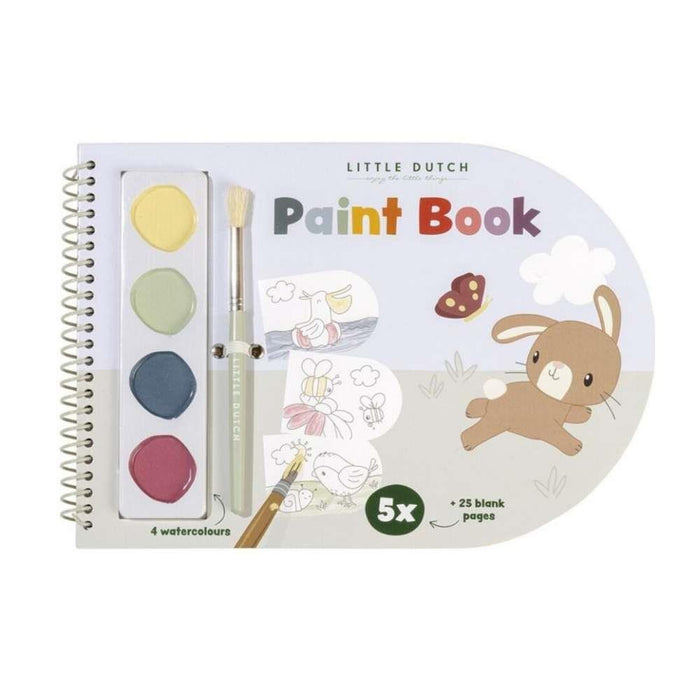 LittleDutch Coloring Book with 4 Watercolors