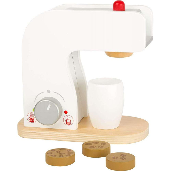 Small Foot Wooden Coffee Machine with Accessories