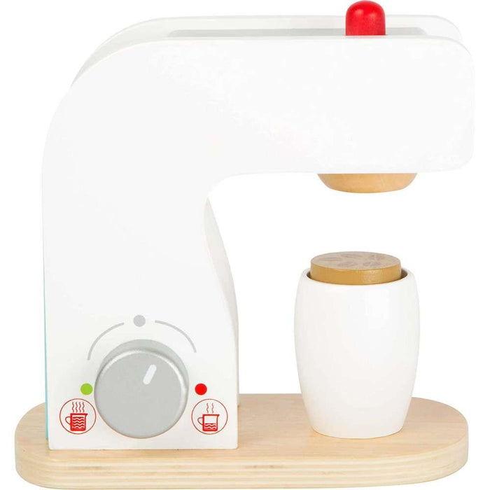 Small Foot Wooden Coffee Machine with Accessories